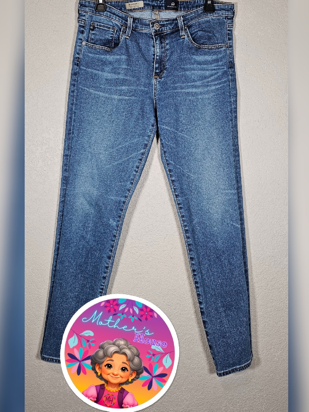 Ag Adriano Goldschmied Women's Medium Blue Skinny Jeans